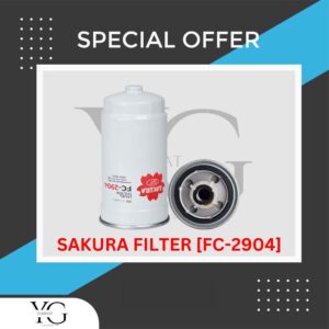 FUEL FILTER - HYUNDAI KIA CAREN SORENTO H1 2.5L D4CB 2005' [ BIG HOLE] - FC-2904 - 31300-3E200