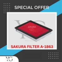 AIR FILTER - NISSAN JUKE F15 PULSAR C12 X-TRAIL T31 MARCH K13 SUNNY B14 - A-1863 - 16546-30P00