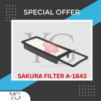 AIR FILTER - HONDA JAZZ FIT GD1 GD2 GD3 2002'-2004' - A-1643 - 17220-PWA-000