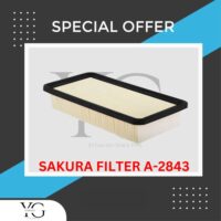 AIR FILTER - HYUNDAI ACCENT KIA RIO 1.4L 1.6L 2005'-2011' G4EE G4ED - A-2843 - 28113-1G000