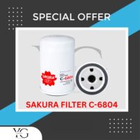 OIL FILTER - MERCEDES BENZ 190E 230CE E200 E300 W201 W124 C124 1.8L 2.0L 2.3L 2.6L 3.0L 1985'-1995' - C-6804 - 102-184-11-01