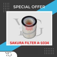 AIR FILTER - MITSUBUSHI PAJERO V44 4D56 - A-1034 - MD620563