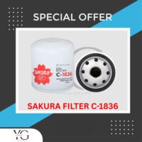 OIL FILTER - NISSAN	180SX S13 BLUEBIRD U13 2.0L SR20 LAUREL C35 SKYLINE R34 RB20 RB25 2.0L 2.5L - C-1836 - 15208-53J00
