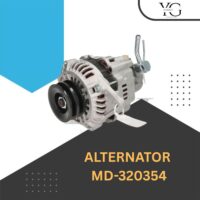 ALTERNATOR - MITSUBISHI PAJERO 4D56 (DOUBLE PULLEY) 90A V/P BIG PIPE - MD-320354