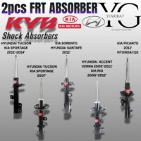 2PCS FRT KYB Excel-G ABSORBER – HYUNDAI TUCSON KIA SPORTAGE 2011'-2014' / TUCSON SPORTAGE 2007' / SORENTO SANTAFE 2011' / ACCENT VERNA 2005'-2011' / RIO 2006'-2012' / PICANTO 2011' / I10