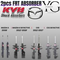 2PCS FRT KYB Excel-G ABSORBER – MAZDA 6 2008' / MAZDA 6 SKYACTIV 2012' / MAZDA CX3 SKYACTIV /MAZDA CX5 2011'-2017'