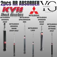 2PCS RR KYB Excel-G ABSORBER – MITSUBISHI GRANDIS 2003' / GRANDIS NA4W 2004'-2011' / SPACEWAGON N84 / L300 / XPANDER NC1W 2018' / MIRAGE ATTRAGE 2012'