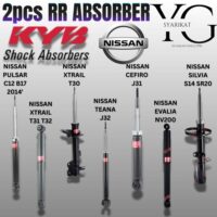 2PCS RR KYB Excel-G ABSORBER – NISSAN PULSAR C12 B17 2014' / X-TRAIL T30 / X-TRAIL T31 / X-TRAIL T32 / TEANA J31 / TEANA J32 / EVALIA NV200 / SILVIA S14 SR20