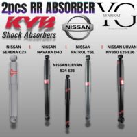 2PCS RR KYB Excel-G ABSORBER – NISSAN SERENA C23 / NAVARA D40 / PATROL Y61 / URVAN E25 E26 NV350 / URVAN E24 E25
