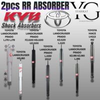 2PCS RR KYB Excel-G ABSORBER – TOYOTA LANDCRUISER PRADO LJ70 LJ79 / LANDCRUISER HDJ80 / LANDCRUISER PRADO FZJ100 HDJ100 UZJ100 / LANDCRUISER PRADO LJ150 2013' / LANDCRUISER PRADO KZJ120 LJ120 / LANDCRUISER PRADO KZJ95 KZJ90 LJ95 / HIACE LH113 IRZ
