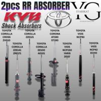 2PCS RR KYB Excel-G ABSORBER – TOYOTA COROLLA CROSS ZYG10 / COROLLA ZZE141 CE140 / COROLLA ALTIS ZRE171 / COROLLA ZZE121 CE120 / COROLLA EE100 AE101 / CORONA AT190 ST190 / VIOS NCP150 / VIOS NCP93 / VIOS NCP42 / ECHO