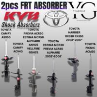 2PCS FRT KYB Excel-G ABSORBER – TOYOTA CAMRY ASC50 / CAMRY ACV40 / PREVIA ESTIMA ACR50 ALPHARD ANH25 VELLFIRE GGH25 / ESTIMA MCR30 PREVIA ACR30 ALPHARD 2002'-2008' / HARRIER RX330 RX350 2003'-2007' / PICNIC ACM20