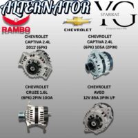 ALTERNATOR - CHEVROLET CAPTIVA 2.4L / CAPTIVA 2.4L / CRUZE 1.6L / AVEO