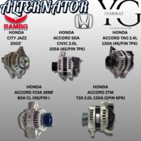 ALTERNATOR - HONDA ACCORD SDA CIVIC 2.0L / ACCORD TAO 2.4L / ACCORD F23A 1998' / ACCORD TM2 TA2 2.0L / CITY JAZZ 2003'