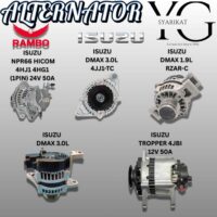 ALTERNATOR - ISUZU NPR66 HICOM 4HJ1 4HG1 / DMAX 3.0L 4JJ1-TC / DMAX 1.9L RZAR-C / DMAX 3.0L / TROPPER 4JBI