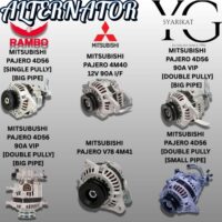 ALTERNATOR - MITSUBISHI PAJERO 4D56 [SINGLE PULLY] / PAJERO 4M40 / PAJERO 4D56 [DOUBLE PULLY BIG PIPE] / PAJERO 4D56 [DOUBLE PULLY BIG PIPE] / PAJERO V78 4M41 / PAJERO 4D56 [DOUBLE PULLY SMALL PIPE]