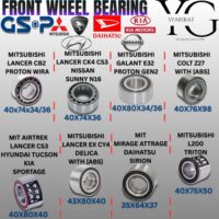 FRONT WHEEL BEARING - MITSUBISHI LANCER CB2 PROTON WIRA / LANCER CK4 CS3 NISSAN SUNNY N16 / GALANT E32 PROTON GEN2 / COLT Z27 [ABS] / AIRTREK LANCER CS3 HYUNDAI TUCSON KIA SPORTAGE / LANCER EX CY4 DELICA [ABS] / MIRAGE ATTRAGE DAIHATSU SIRION / L200 TRITON