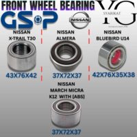 FRONT WHEEL BEARING - NISSAN X-TRAIL T30 / ALMERA / BLUEBIRD U14 / MARCH MICRA K12 [ABS]
