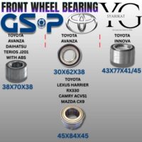 FRONT WHEEL BEARING - TOYOTA AVANZA DAIHATSU J201 WITH ABS / AVANZA / AVANZA DAIHATSU TERIOS J201 WITH ABS / LEXUS HARRIER RX330 CAMRY ACV51 MAZDA CX9 / INNOVA