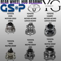 REAR WHEEL HUB BEARING - TOYOTA VIOS NCP150 [ABS] / VIOS NCP93 / VIOS NCP42 [ABS] / VIOS NCP42 [WITHOUT ABS] / CAMRY ACV30 ACV40 LEXUS ES300 [LH] / CAMRY ACV30 ACV40 LEXUS ES300 [RH]